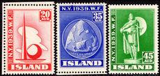 Iceland 1939 New York Worlds Pair set to 45a fine lightly mounted mint.