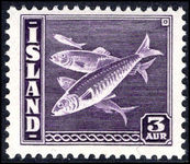 Iceland 1939-45 3a Cod perf 14 fine lightly mounted mint.