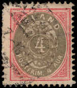 Iceland 1896-1900 4a grey and rose fine used