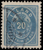Iceland 1896-1900 20a dull blue fine used