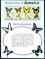 Jamaica 1975 Butterflies (1st series) souvenir sheet unmounted mint.