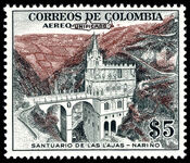 Colombia 1959-60 5p Sanctuary of the Rocks UNIFICADO unmounted mint.
