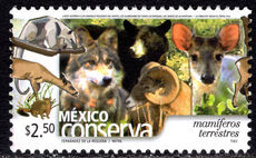 Mexico 2002-05 Terrestrial Mammals unmounted mint.