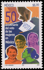 Mexico 2003 Vote for Women unmounted mint.