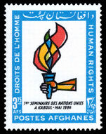 Afghanistan 1964 Human Rights unmounted mint.