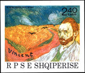 Albania 1990 Van Gogh souvenir sheet unmounted mint.