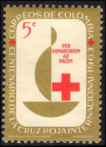 Colombia 1963 Reds Cross unmounted mint.