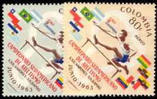 Colombia 1963 Athletics unmounted mint.