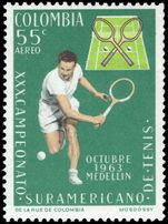 Colombia 1963 Tennis unmounted mint.