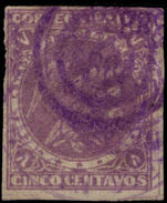 Colombia 1876-80 5c mauve fine used.