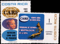 Costa Rica 1977 CARE in Costa Rica unmounted mint.