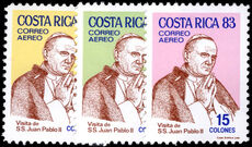 Costa Rica 1983 Pope John Paul unmounted mint.