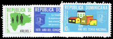 Dominican Republic 1970 National Census unmounted mint.