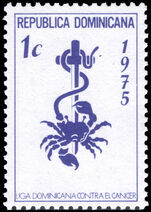 Dominican Republic 1975 Obligatory Tax. Anti-cancer Fund unmounted mint.