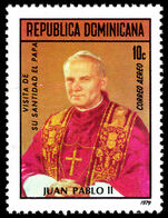 Dominican Republic 1979 Visit of Pope John Paul II unmounted mint.