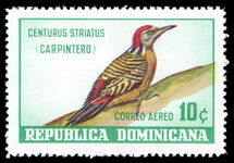 Dominican Republic 1964 10c Hispaniolan woodpecker unmounted mint.