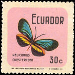 Ecuador 1970 30c Heliconius Erato unmounted mint.