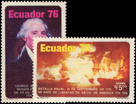 Ecuador 1976 American Revolution unmounted mint.