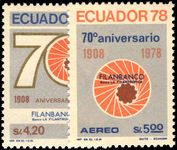 Ecuador 1978 Filanbanco unmounted mint.
