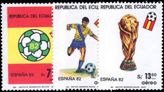 Ecuador 1981 World Cup Football unmounted mint.