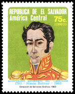 El Salvador 1983 Simon Bolivar unmounted mint.