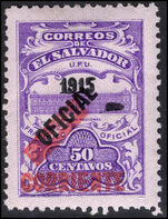 El Salvador 1917 50c CORRIENTE mounted mint.