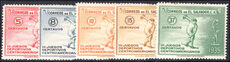 El Salvador 1935 Central American Games regular set mounted mint.