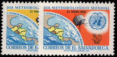 El Salvador 1968 World Meteorological Day unmounted mint.