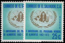 El Salvador 1974 World Food Programme unmounted mint.