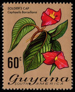 Guyana 1971-76 60c Soldiers Cap unmounted mint.