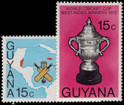 Guyana 1976 West Indian Victory in World Cup Cricket unmounted mint.