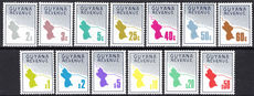 Guyana 1976 Revenue set of 13 unmounted mint.