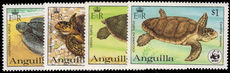 Anguilla 1983 Endangered Species. Turtles unmounted mint.