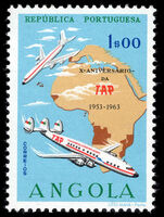 Angola 1963 Tenth Anniversary of TAP Airline unmounted mint.