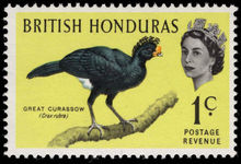 British Honduras 1962 1c Great Curassow unmounted mint.