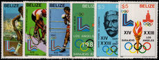 Belize 1981 History of the Olympics Games unmounted mint.