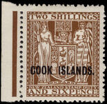 Cook Islands 1936-44 2s6d Cowan paper unmounted mint.