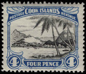 Cook Islands 1944-46 4d Port of Avarua unmounted mint.