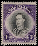 Cook Islands 1944-46 1s King George VI unmounted mint.