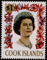 Cook Islands 1967-71 $1 with fluorescent markings unmounted mint.