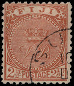 Fiji 1891-98 2½d yellow-brown perf 11x11¾ fine used.
