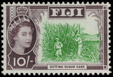 Fiji 1962-67 10s Sugar cane unmounted mint.