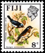 Fiji 1975-77 8c Blue-headed Flycatcher unmounted mint.