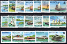 Grenada 1980-84 Shipping set no date imprint unmounted mint.