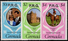 Grenada 1982 Royal Wedding perf 15 Officials unmounted mint.