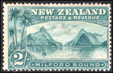 New Zealand 1899-1903 2s grey-green lightly mounted mint.