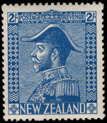 New Zealand 1926-34 2s deep blue inv wmk lightly mounted mint.