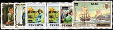 Penrhyn Island 1983 (Oct) Provisional set unmounted mint.
