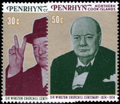 Penrhyn Island 1974 Churchill unmounted mint.