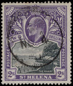 St Helena 1903 2s black and violet fine used.